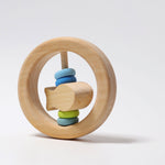 Grimm's Fish-in-Circle with Wooden Discs Rattle