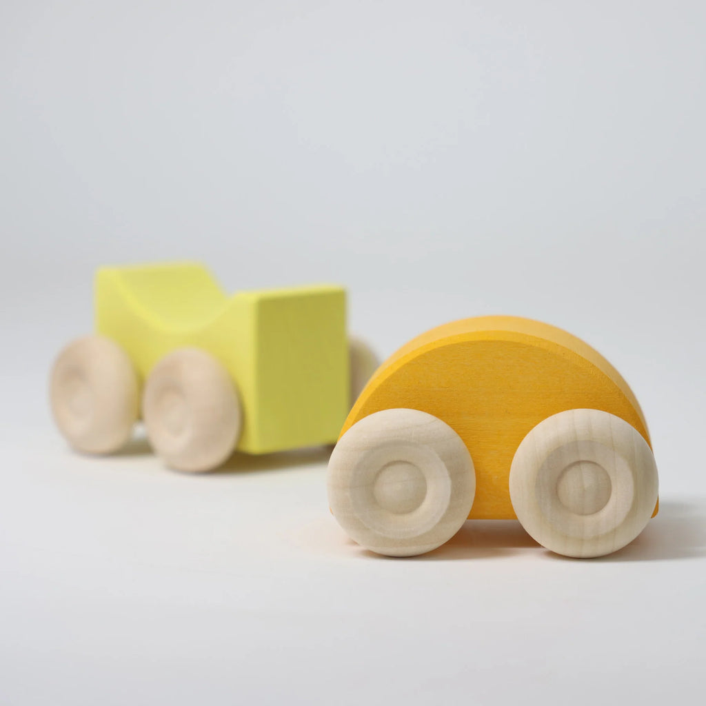 Yellow Stacking Cars