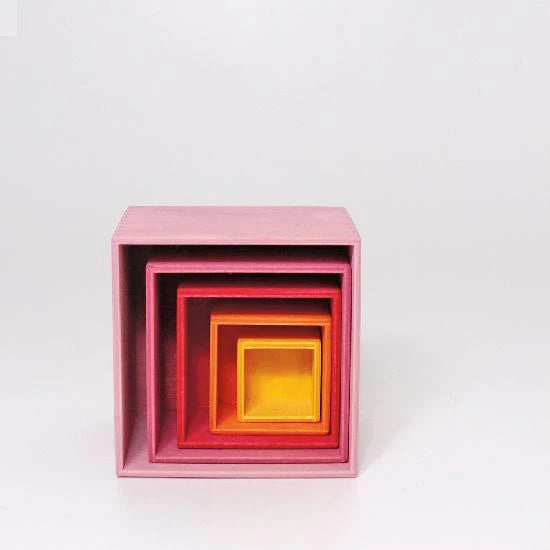 Grimm's Rainbow Stacking Boxes, Small Lollipop