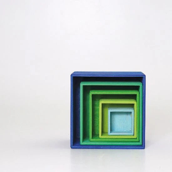 Grimm's Rainbow Stacking Boxes, Small Ocean