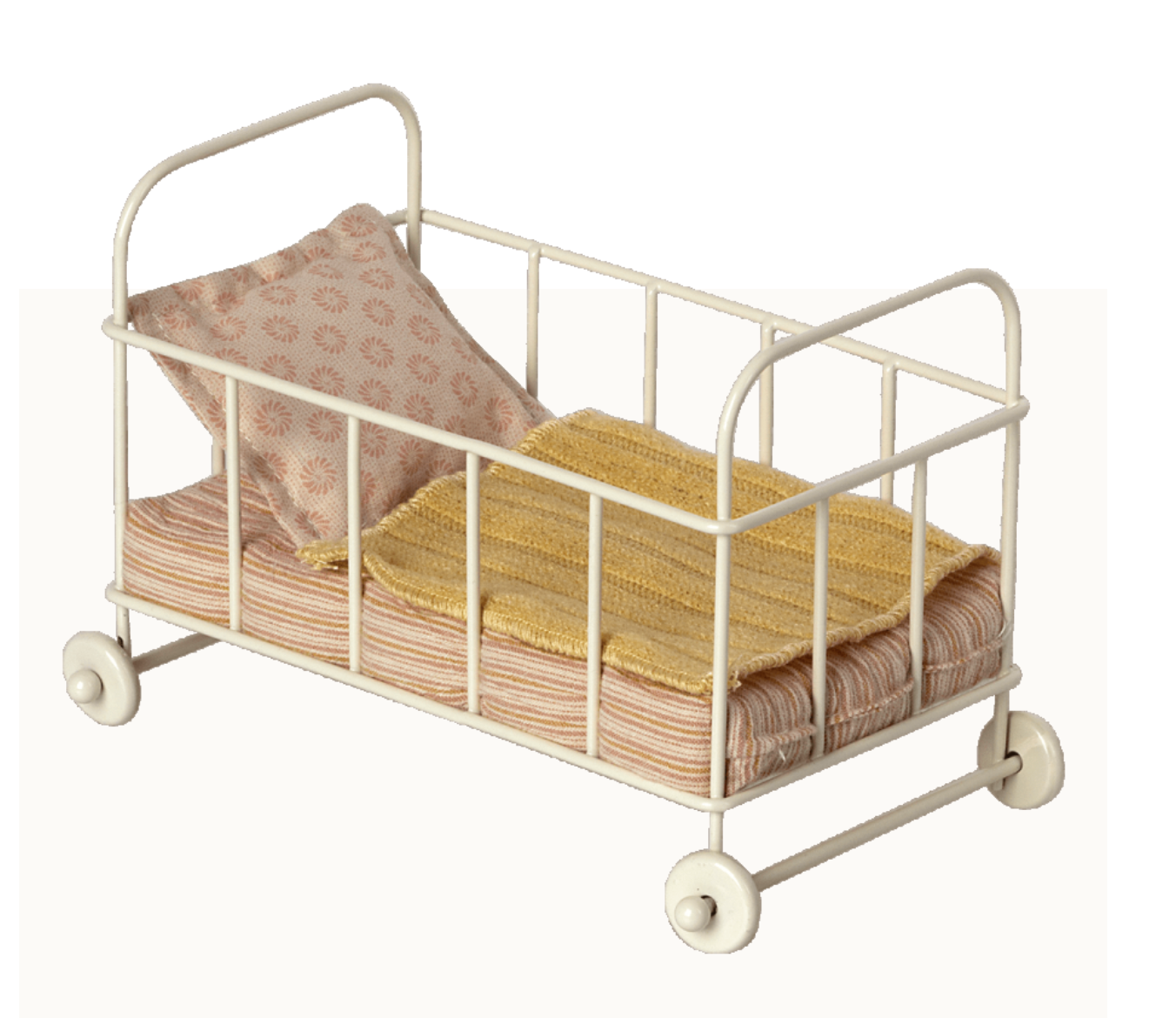 Maileg Miniature Micro Cot Bed - Rose