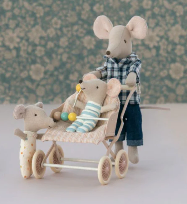 Baby Mice Stroller, Rose
