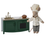 Miniature Mouse Kitchen, Dark Green