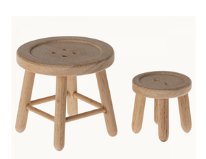 Miniature Table and Stool Set