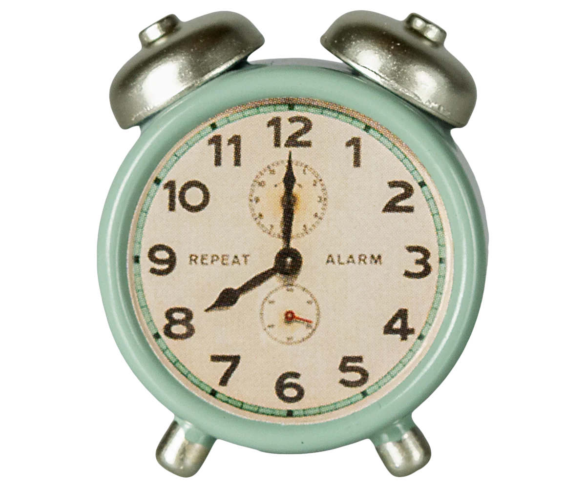 Miniature Alarm Clock in Mint, Mouse