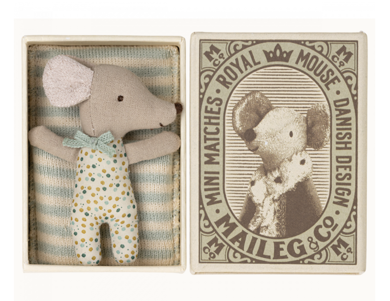 Sleepy-Wakey Baby Matchbox Mouse Blue