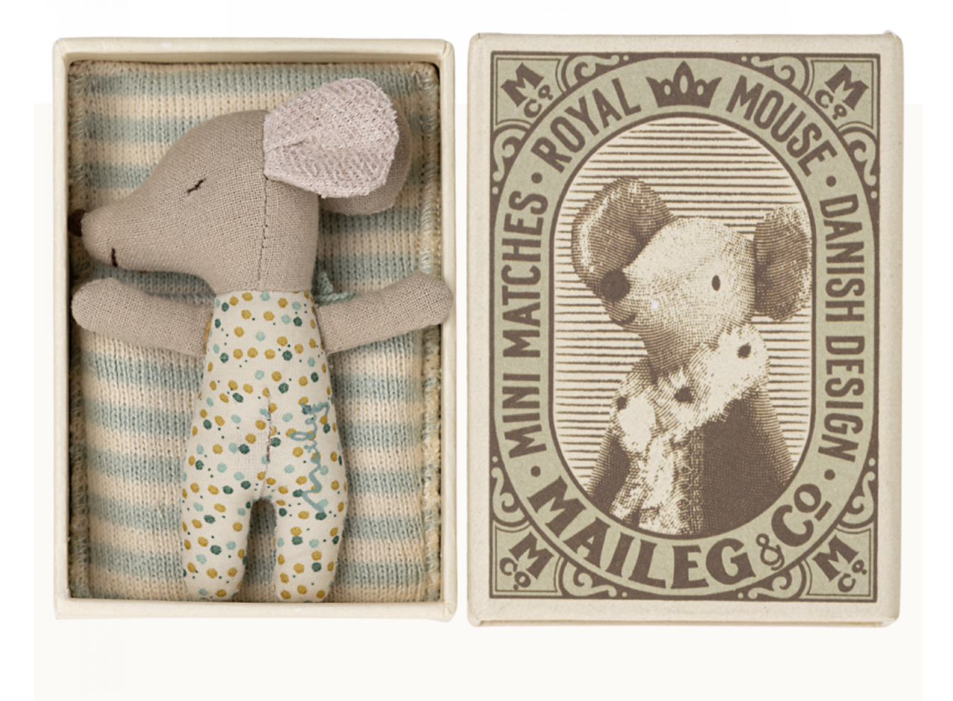 Sleepy-Wakey Baby Matchbox Mouse Blue