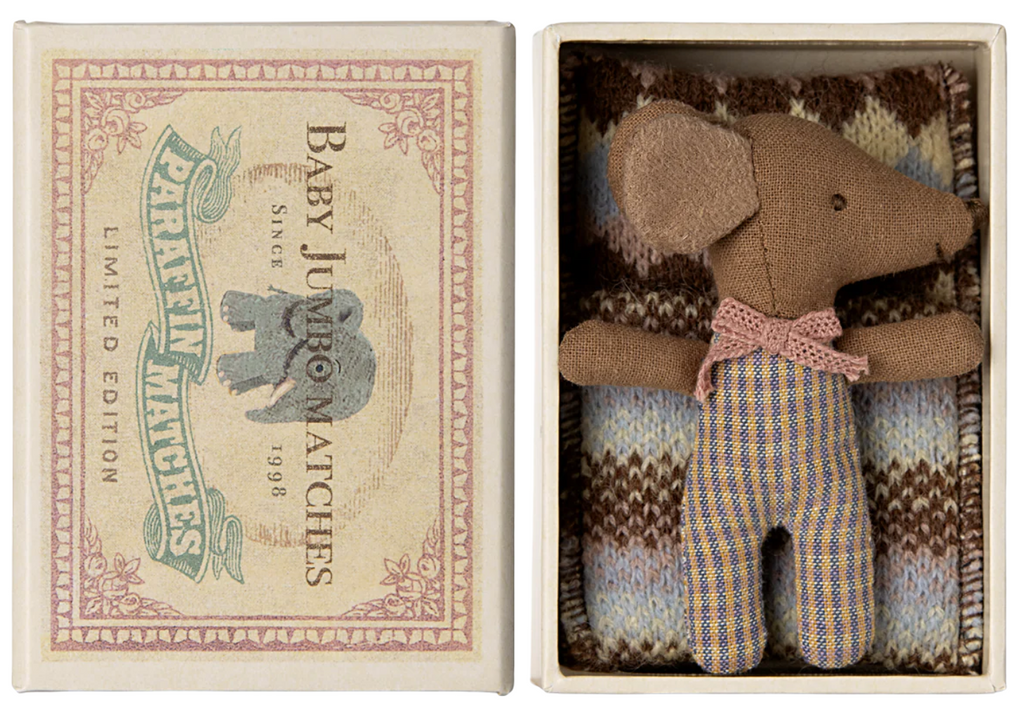 NEW Sleepy-Wakey Baby Mouse in a Matchbox, Pink