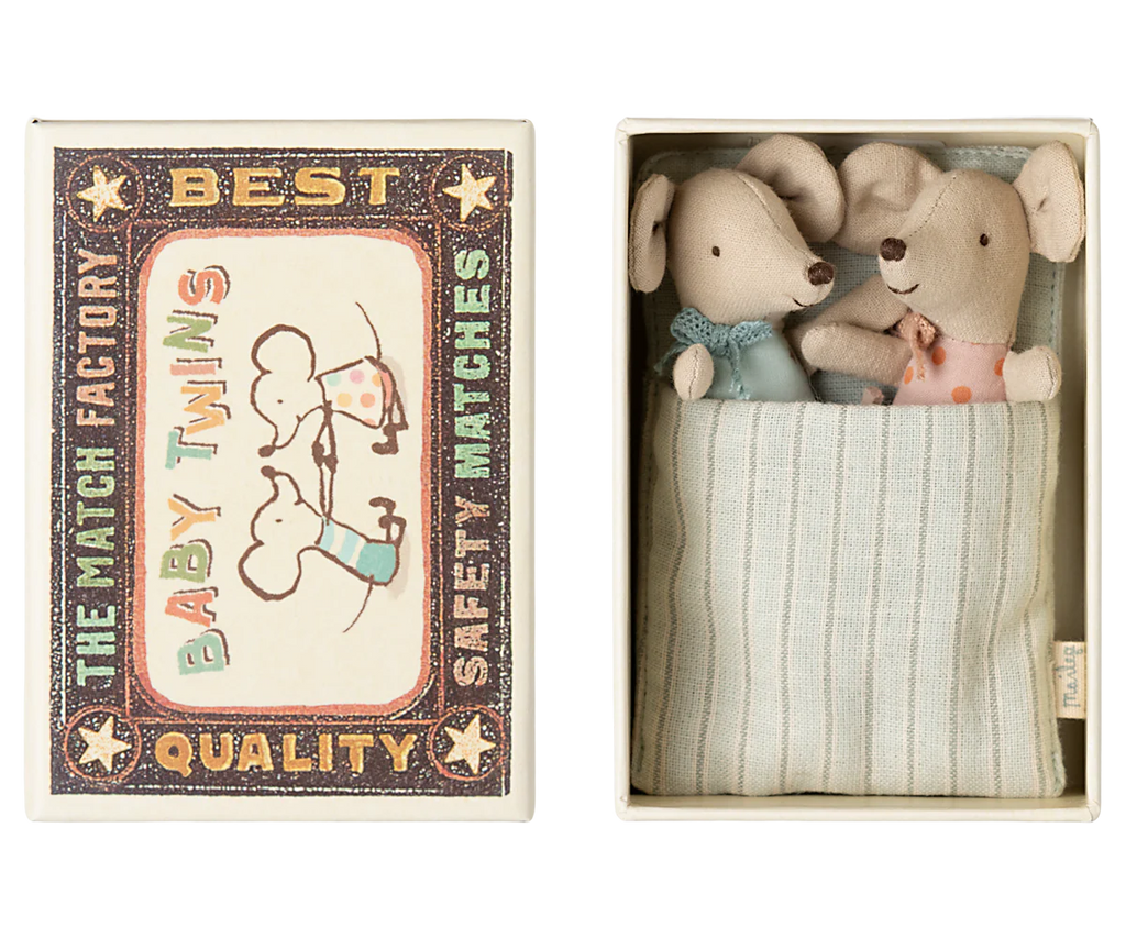 Twin Baby Matchbox Mice