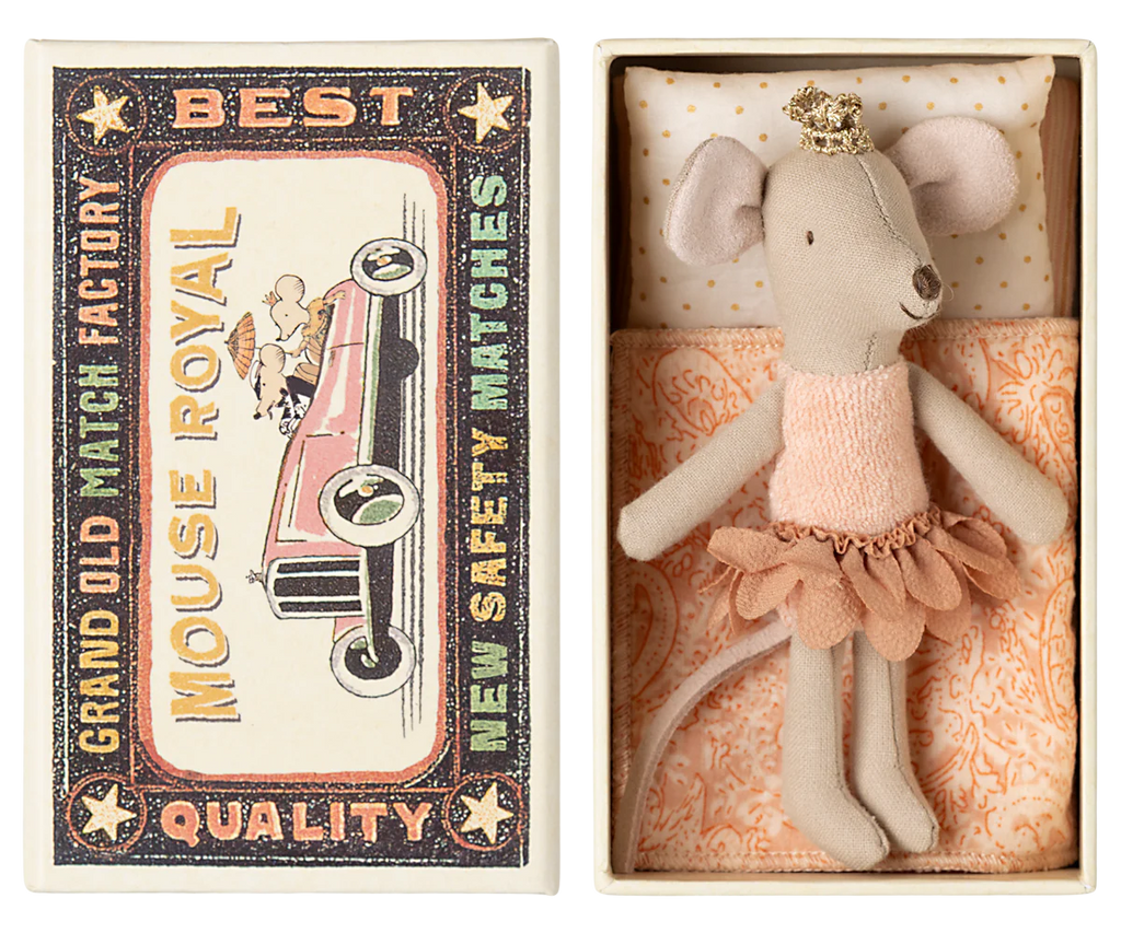 Little Sister Princess Mouse in Matchbox