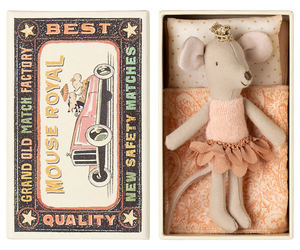 Little Sister Princess Mouse in Matchbox