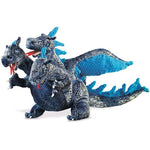 Blue Three-Headed Dragon Puppet