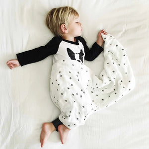 Organic Cotton Muslin Swaddle Blanket - Stars