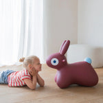 Quut Hoppi Bouncing Bunny in Burgundy