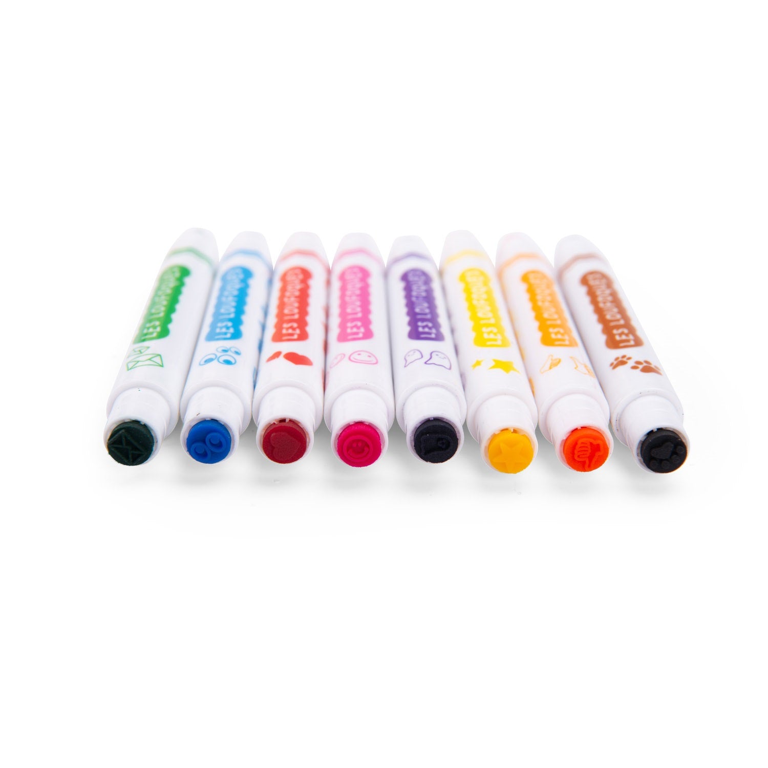 Les Loufoques Stamp Felt Pens 2-in-1 Set/8