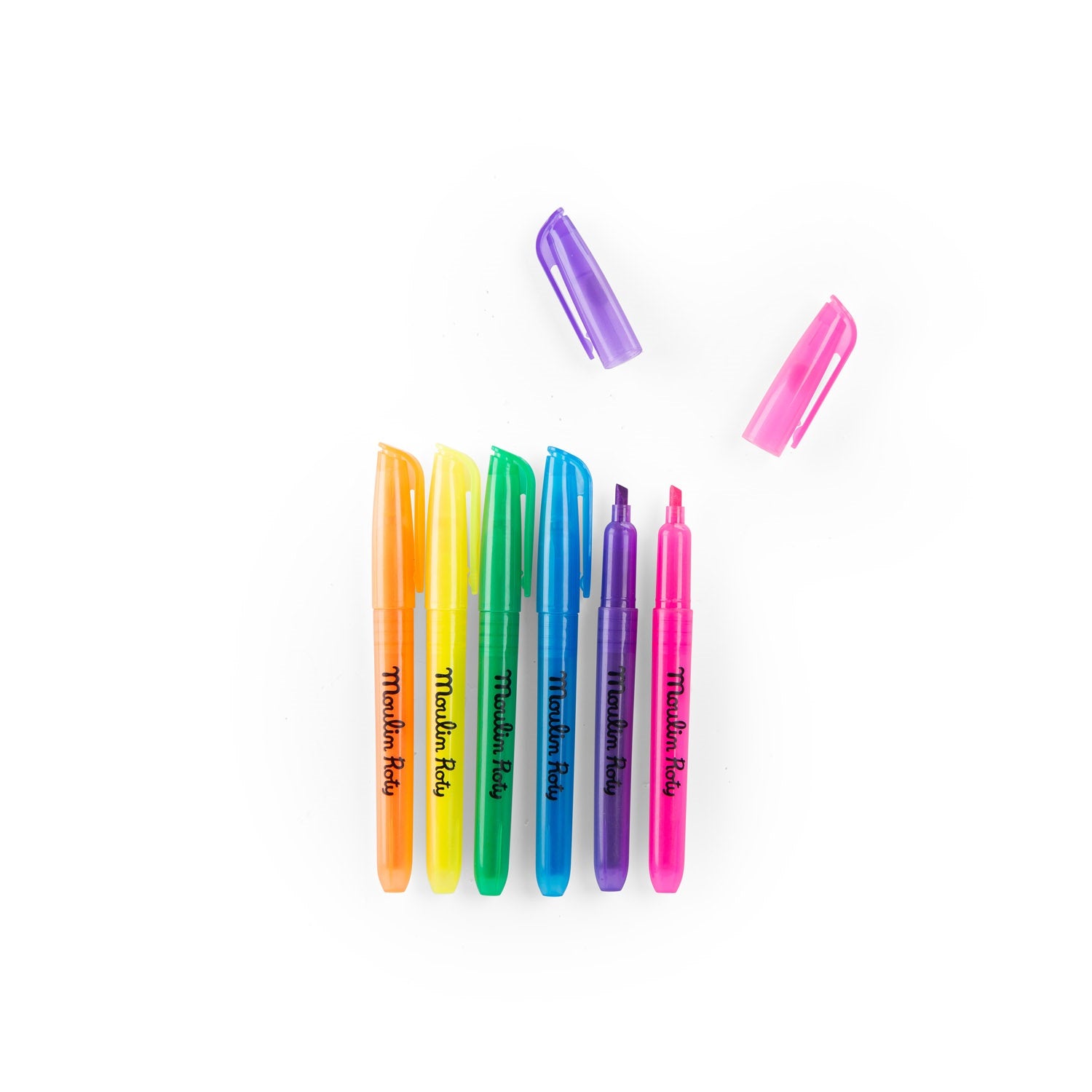 Les Loufoques 6 Neon Felt Pens