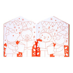 Christmas Coloring Book with Stickers