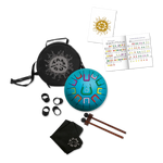 8" Tambú 11 Tones Tongue Drum, Calm Sky