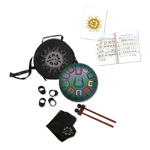 8" Tambú 11 Tones Tongue Drum, Wild Jungle