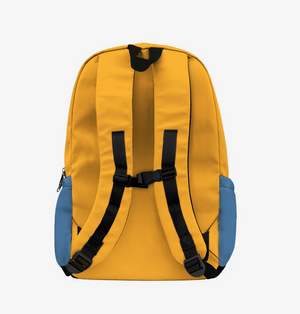 Colorblock School Bag Blue Atoll