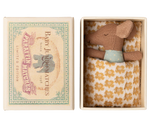 Sleepy-Wakey Baby Mouse in a Matchbox, Blue - NEW