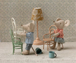 Miniature Vintage Chair, Mouse, Dark Powder