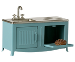 Miniature Mouse Kitchen, Blue