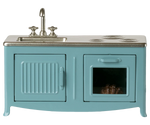 Miniature Mouse Kitchen, Blue