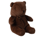 Medium Plush Teddy Bear, Dark Chocolate