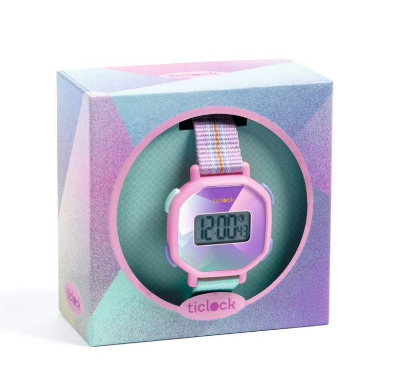 Purple Prisma Digital Watch