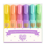 6 Mini Pastel Highlighters