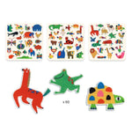 60 Felt Stickers, Animals Everywhere!