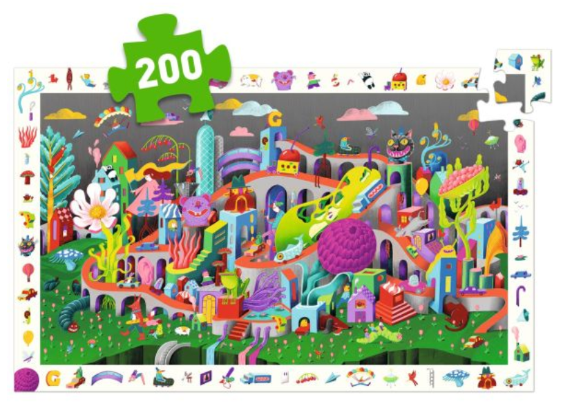 Crazy Town 200 pc Observation Puzzle