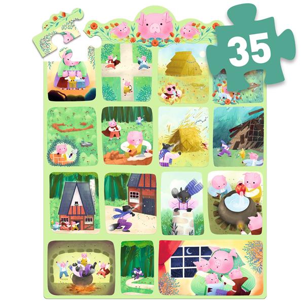 The Three Little Pigs 35 pc Story Puzzle