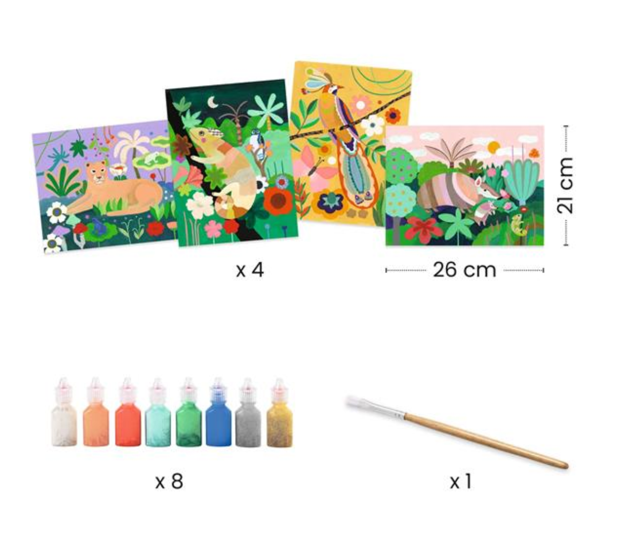 Tropical Forest 3D Painting Craft