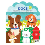 Dogs Coloring Book with Stickers