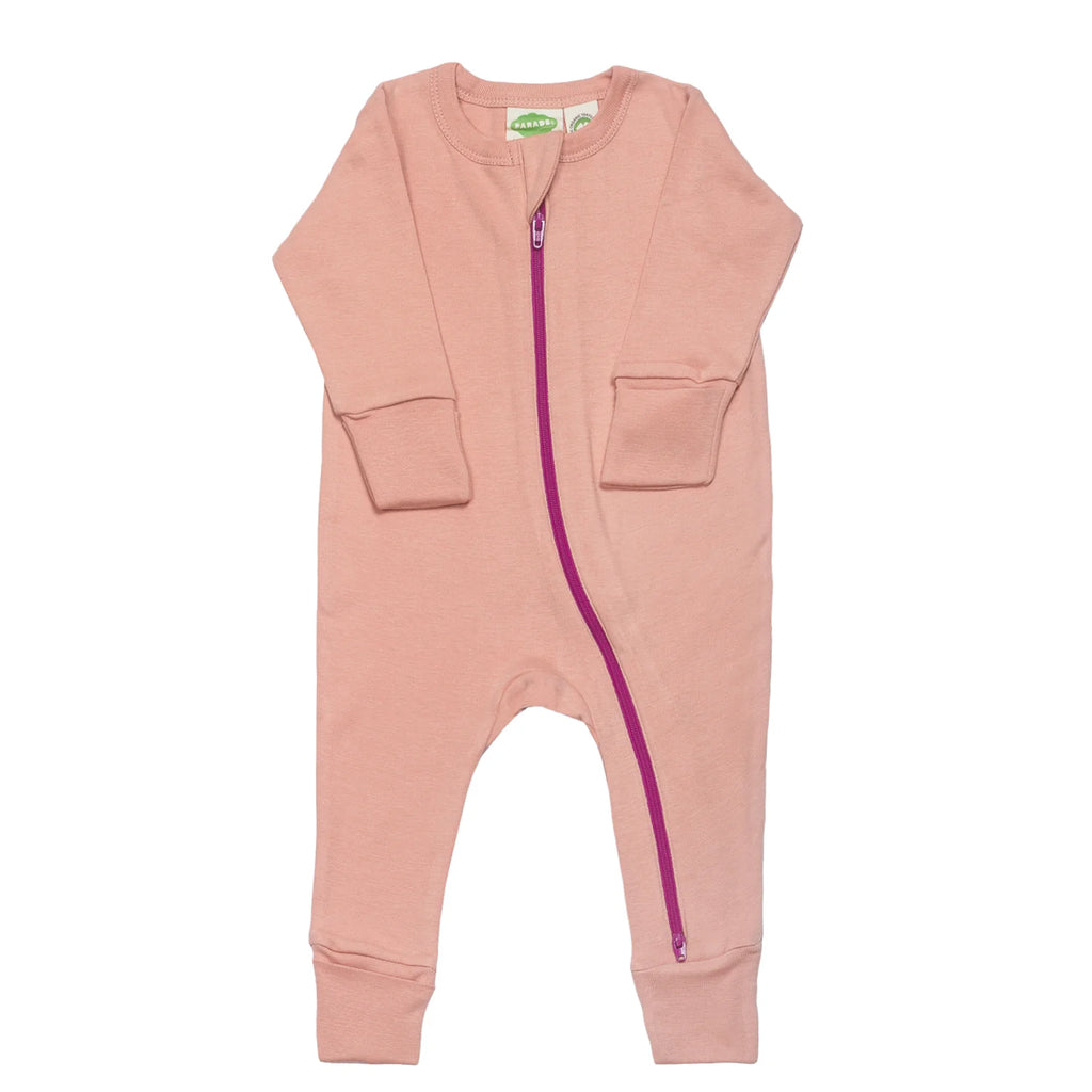 Essential Basic 2-Way Zippy Romper Dusty Pink