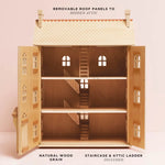 Grand Natural Wooden Doll House
