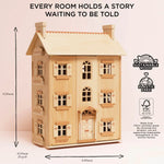 Grand Natural Wooden Doll House