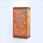 Packaging of KissNatural's Lava Lip Gloss craft kit, featuring a orange and yellow box with text and graphic design.
