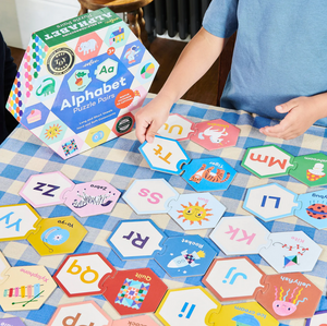 Alphabet Hexagon Puzzle Pairs