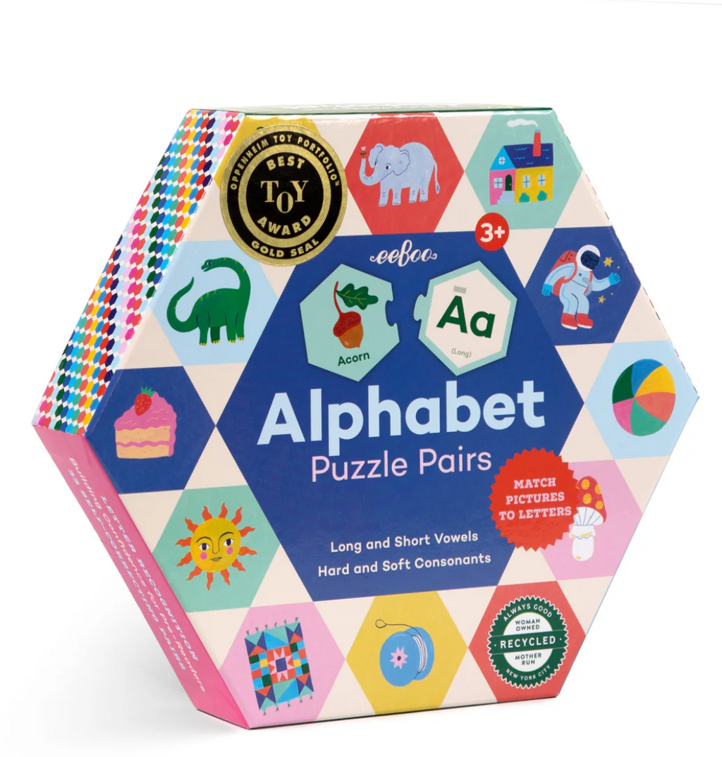 Alphabet Hexagon Puzzle Pairs