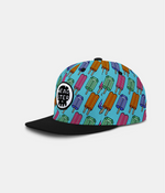 Pop Neon Blue Snapback Hat