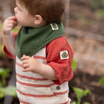 Vintage Red Stripe Dungaree Shorts