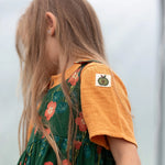Golden Ochre Short Sleeved Henley Top
