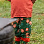 Orange Blooms Reversible Pull On Trousers