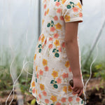Flora Button Through Short Sleeve Dress