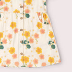 Flora Button Through Short Sleeve Dress
