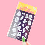 Vinyl Sticker Sheet Haunting Ghosts