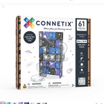 Box with white label that says Connetix across the top with a picture of the ball run on the front